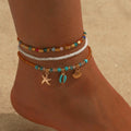 Colorful Shell Anklets