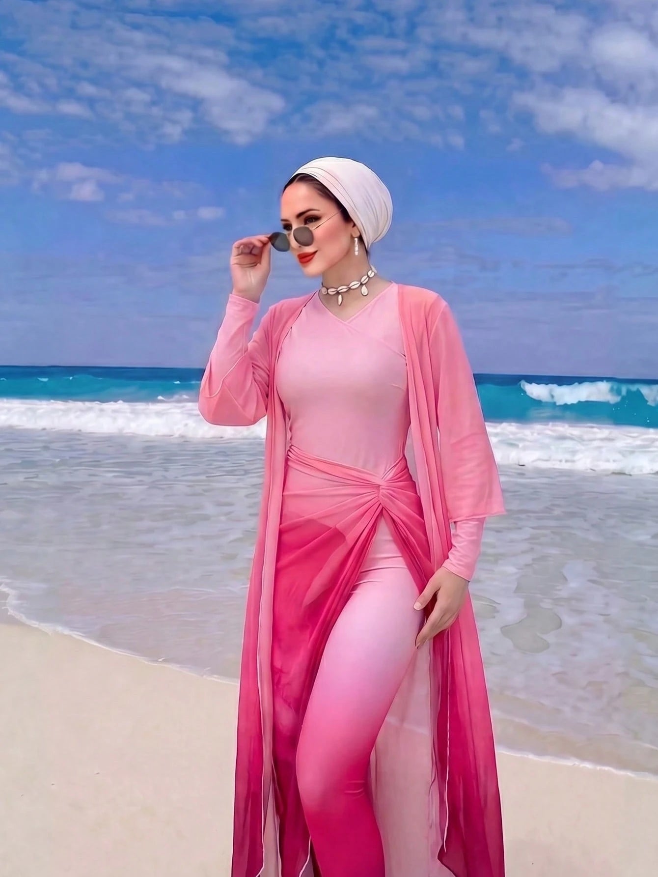 Burkini Swimsuit Set (4pcs)