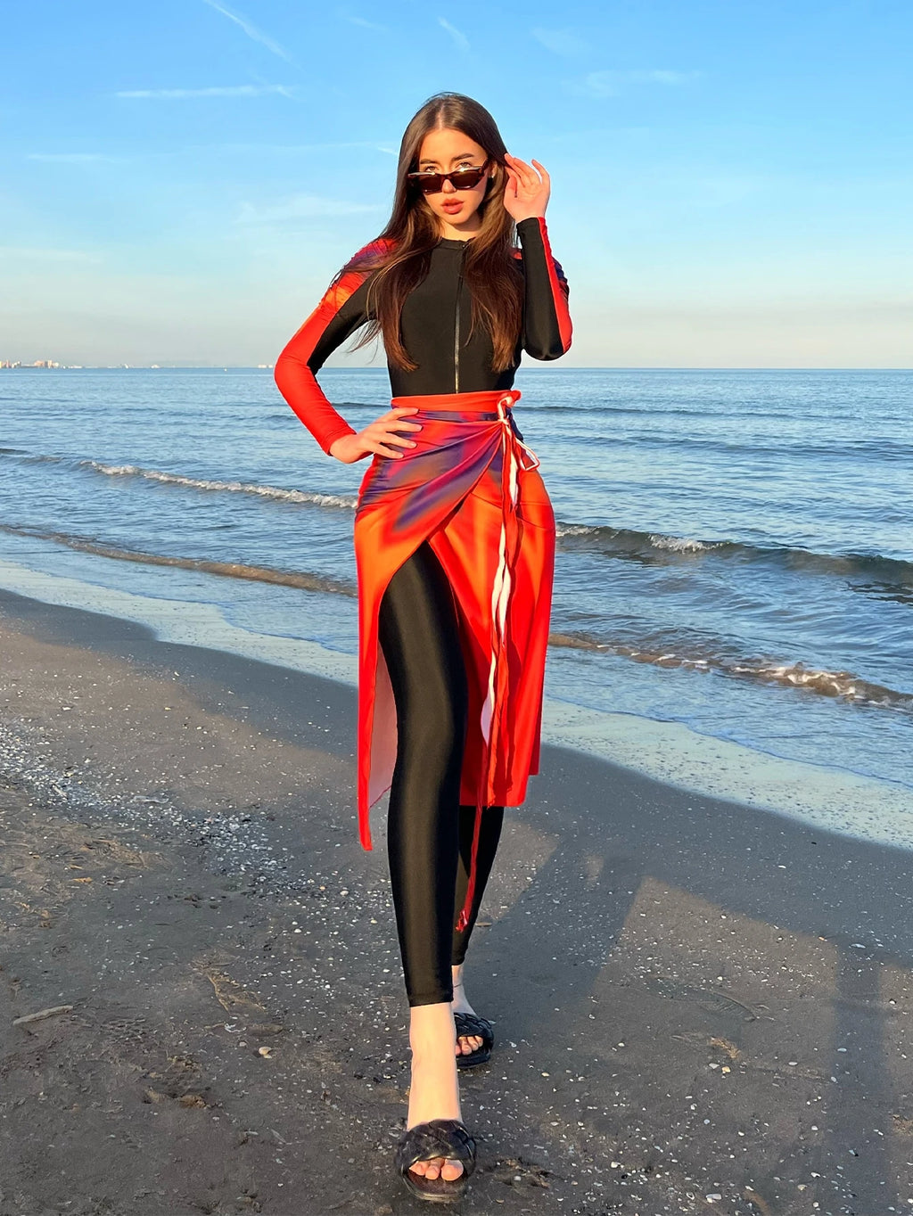 Burkini swimsuit top/pants/skirt (3pcs)