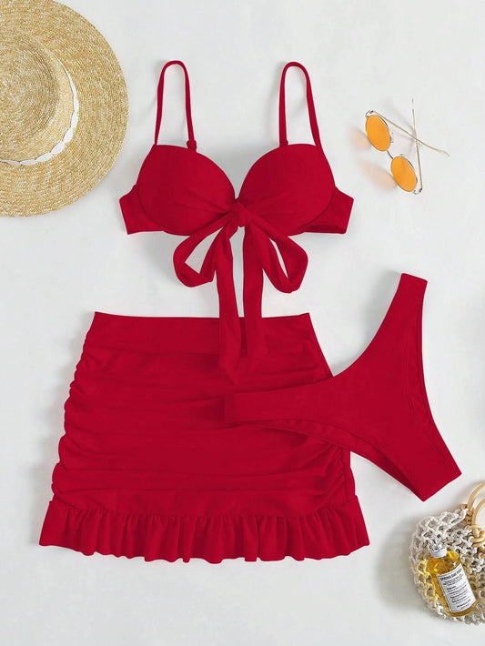 Bikini Red Color (3pcs)