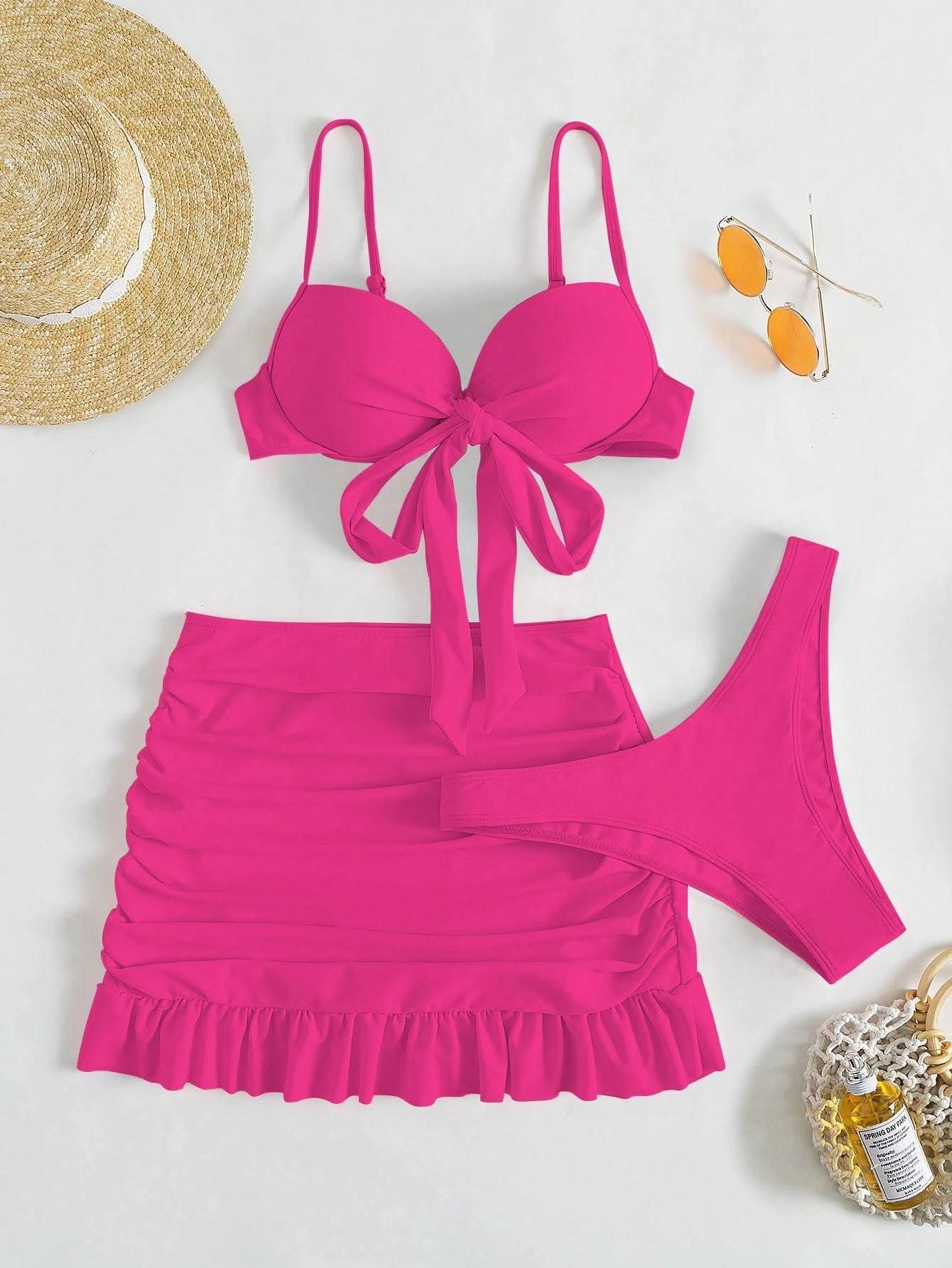 Bikini push up pink color (3pcs)