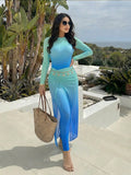 Burkini swimsuit 3pcs top/pants/skirt